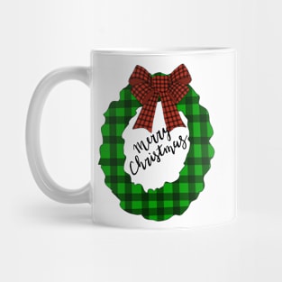 Plaid Wreath Mug